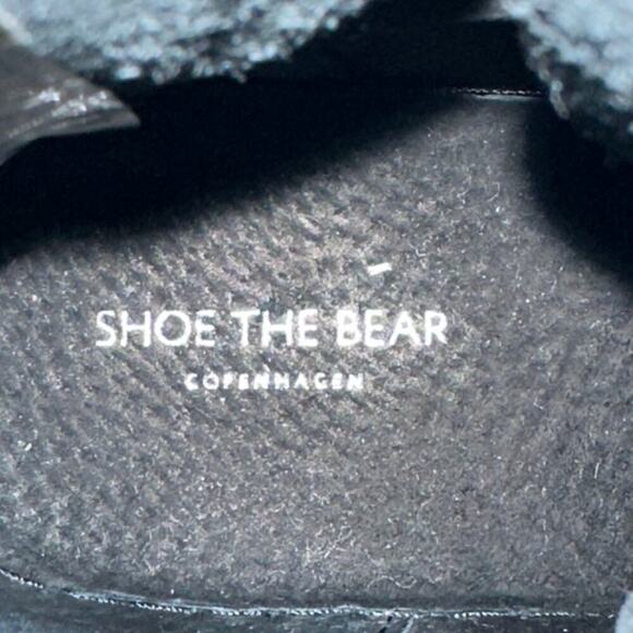 Shoe The Bear Agda Black Leather Hiking Boot Plateau Sole, Size 38, EUC - Picture 7 of 8